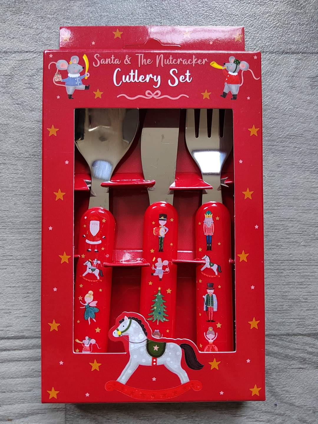 Santa & Nutcracker Cutlery Set