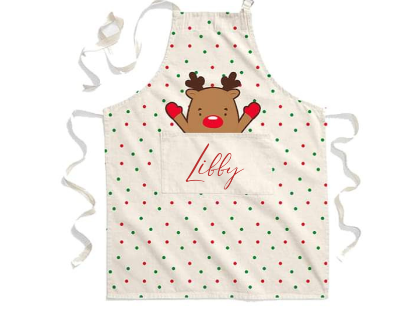 Personalised Kid's Christmas Apron