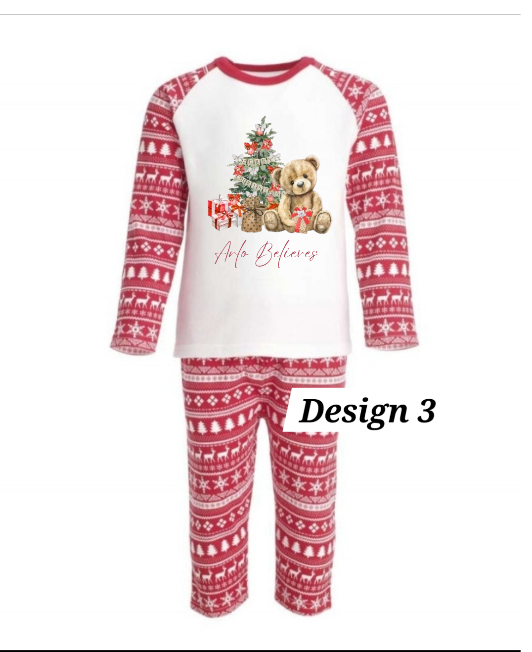 Christmas Tree & Reindeer Matching PJs