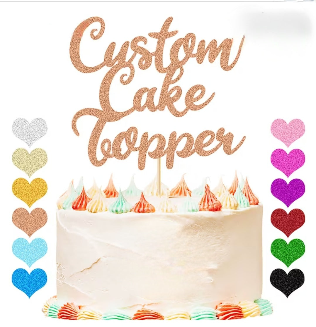 Custom Cake Topper Service