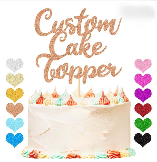 Custom Cake Topper Service