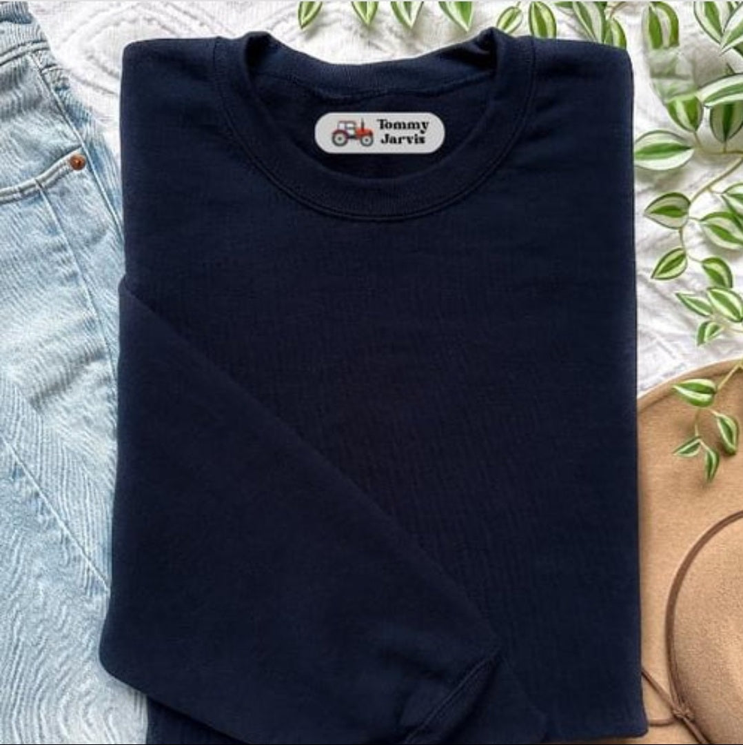 Set Of 33 Iron In Name Labels