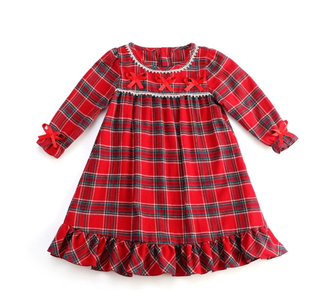 Tartan Nightie (In Red)