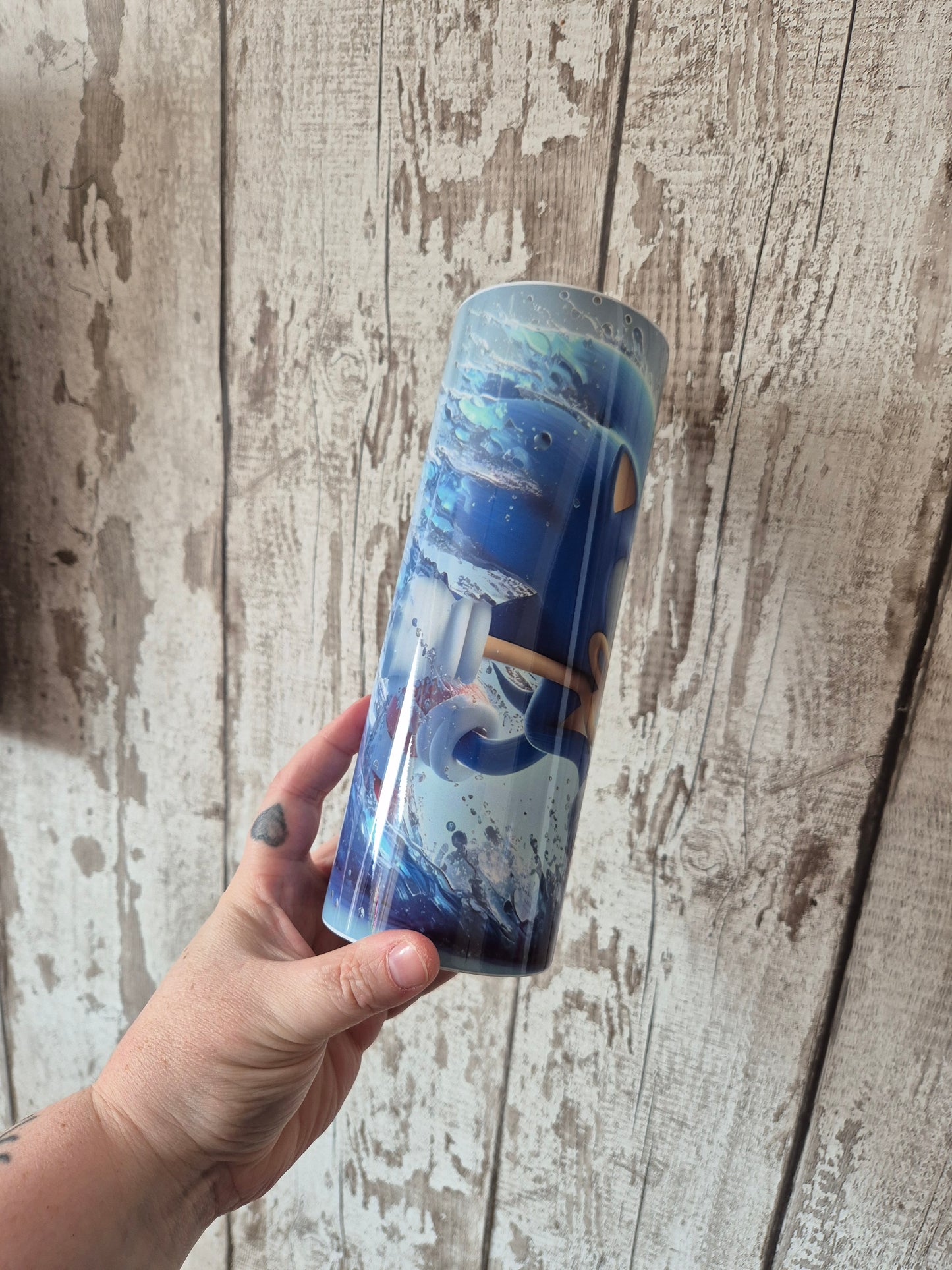 Blue Hedgehog Tumbler