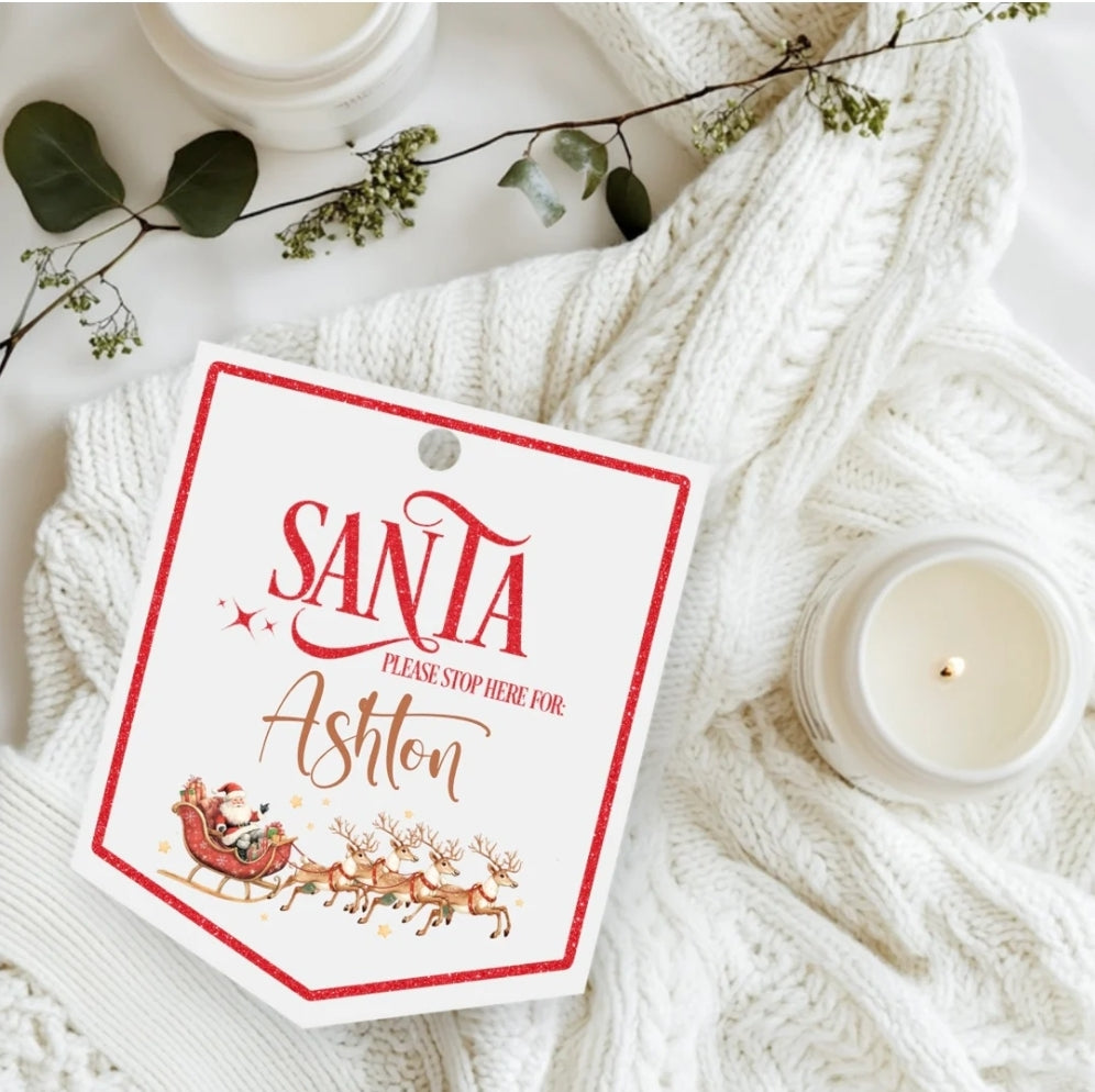 Santa Stop Here Pendant