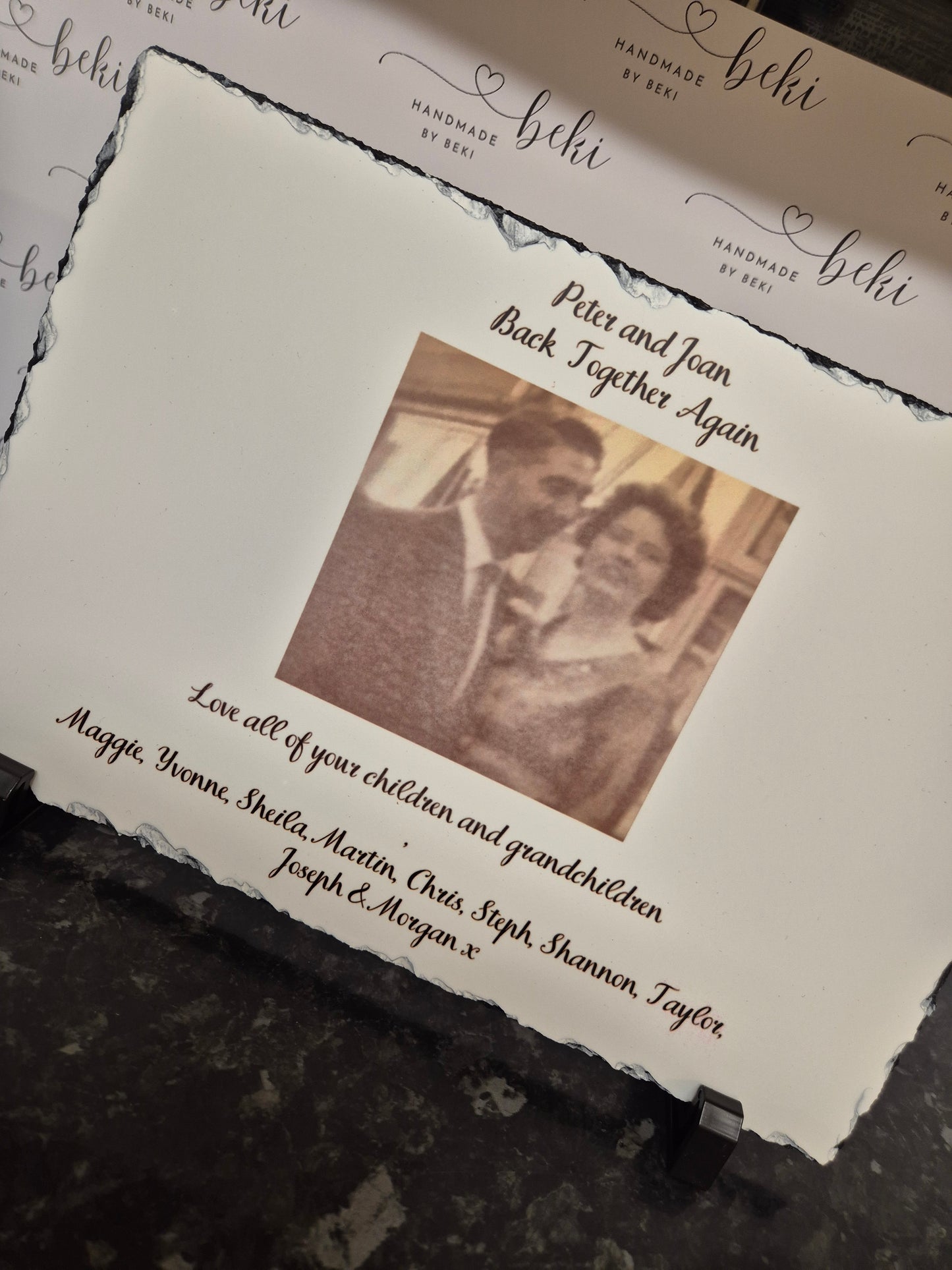 Memorial Photo Slate