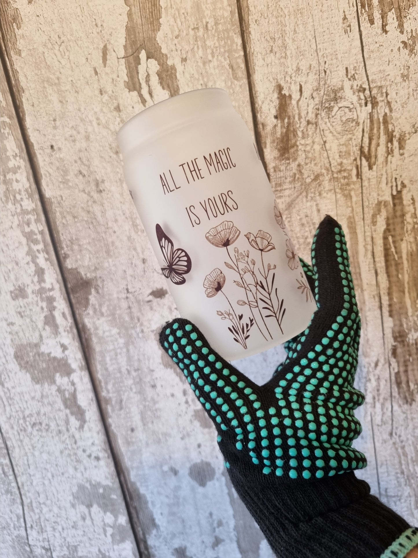 All The Magic Is Yours Frosted Libbey Glass