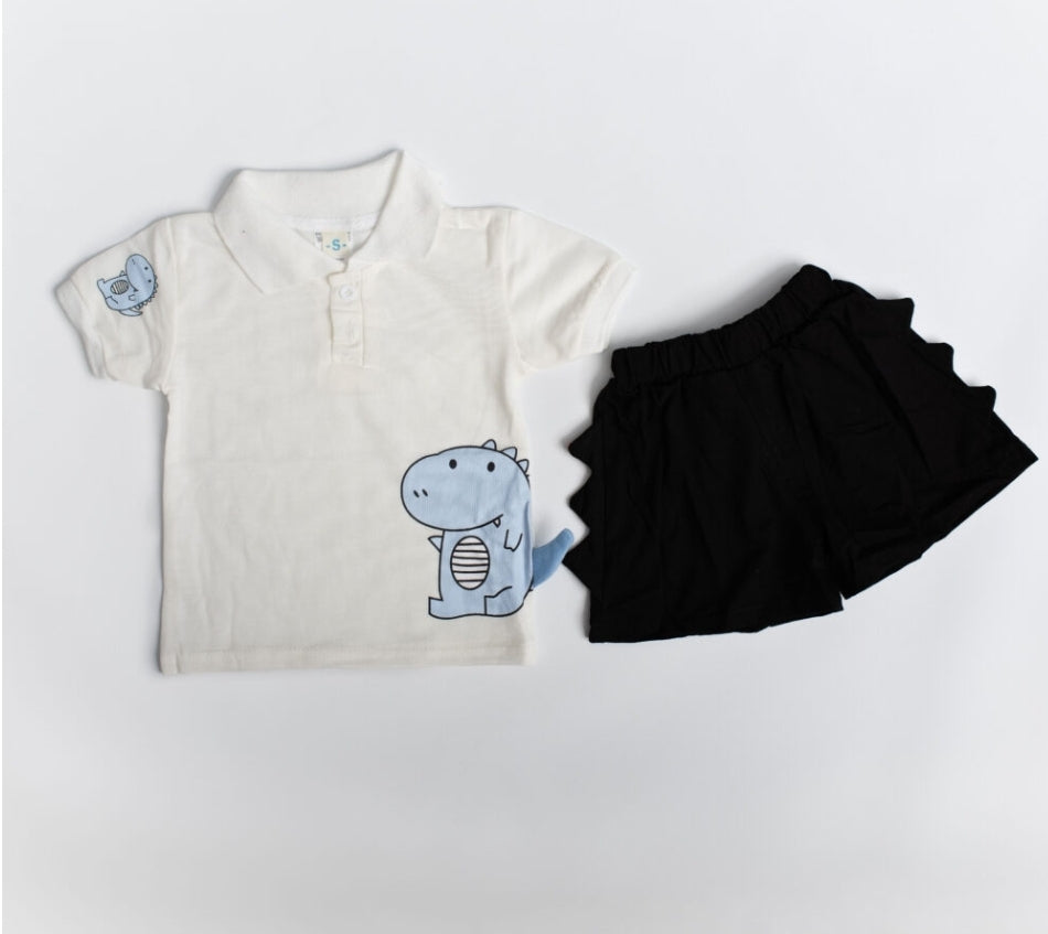 Dino Short & Polo Shirt Set