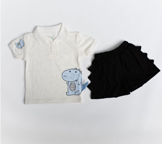 Dino Short & Polo Shirt Set