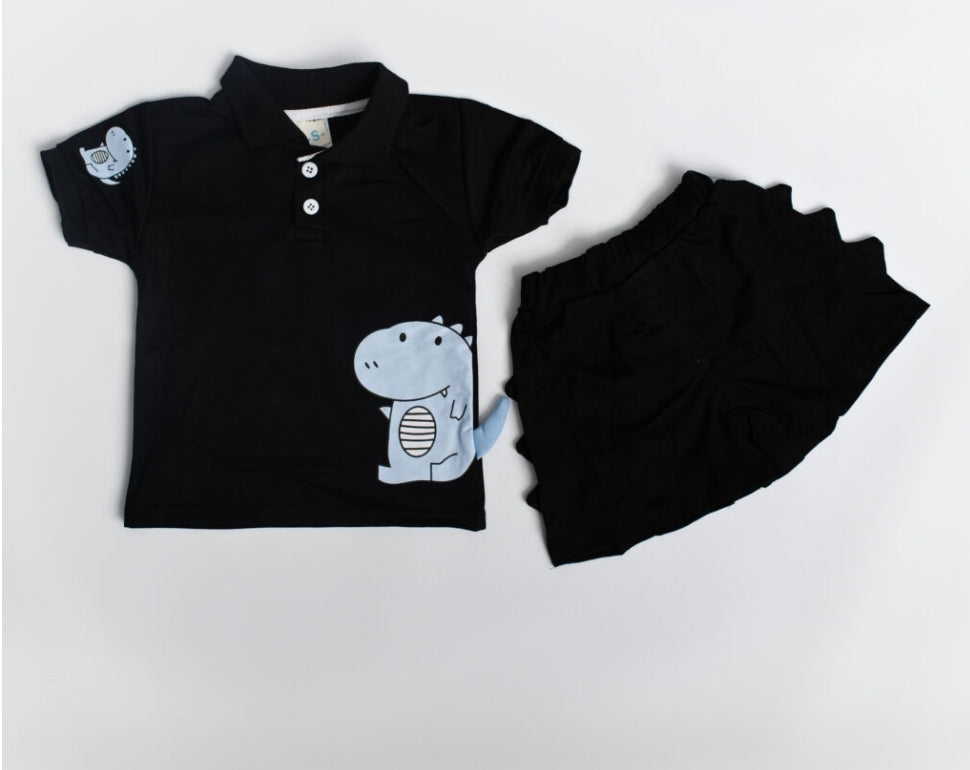 Dino Short & Polo Shirt Set