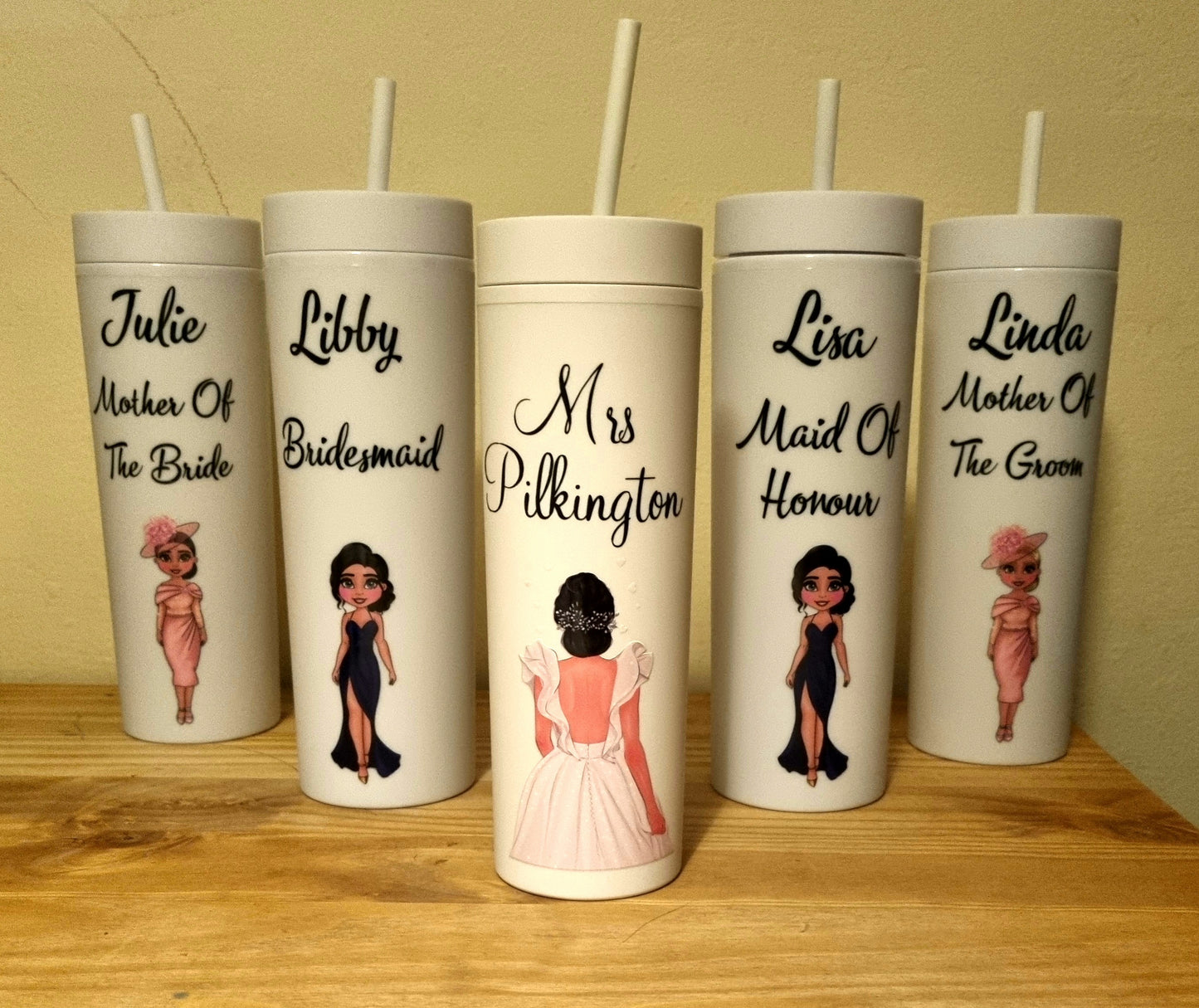 Bridal Party Skinny Tumblers