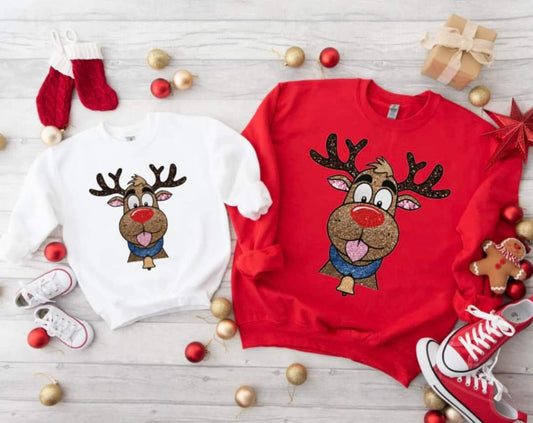 Reindeer Mama & Mini Matching Jumpers (Adult)