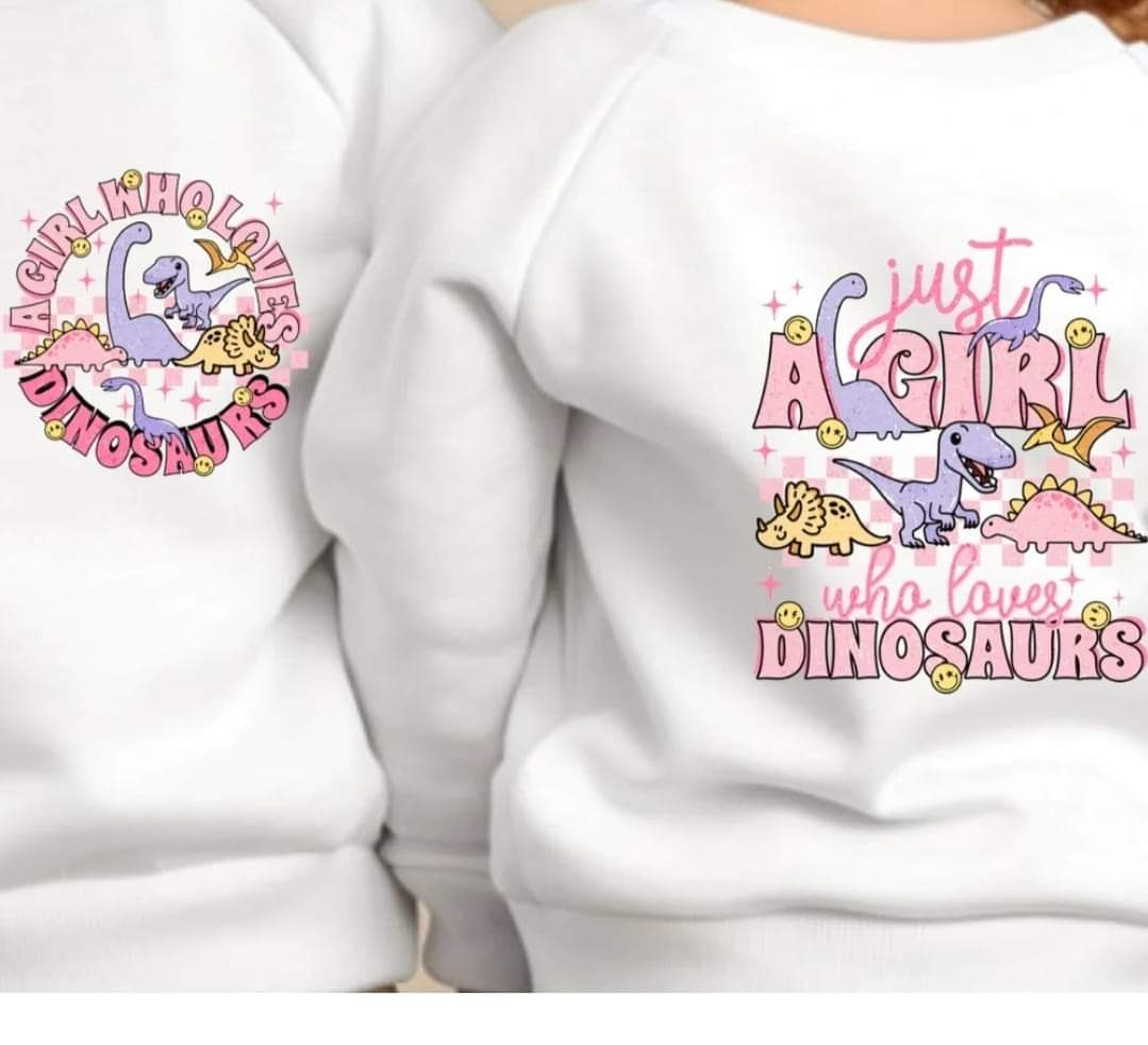 Girl Dino Sweatshirt