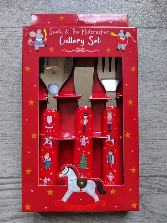 Santa & Nutcracker Cutlery Set