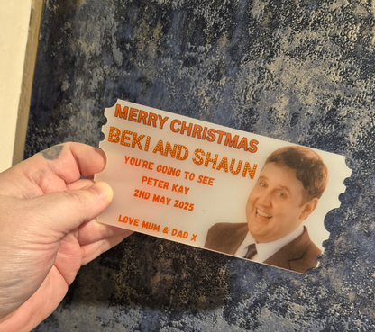 Personalised Acrylic Ticket Gift