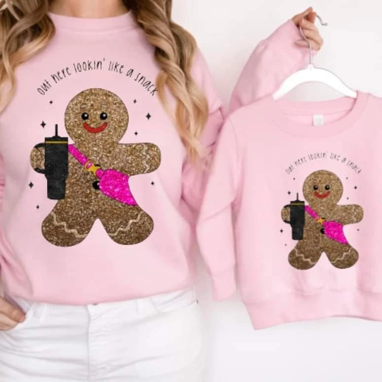 Gingerbread Mama & Mini Matching Jumpers (Adult)