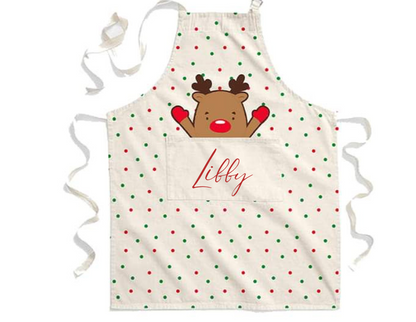 Personalised Kid's Christmas Apron