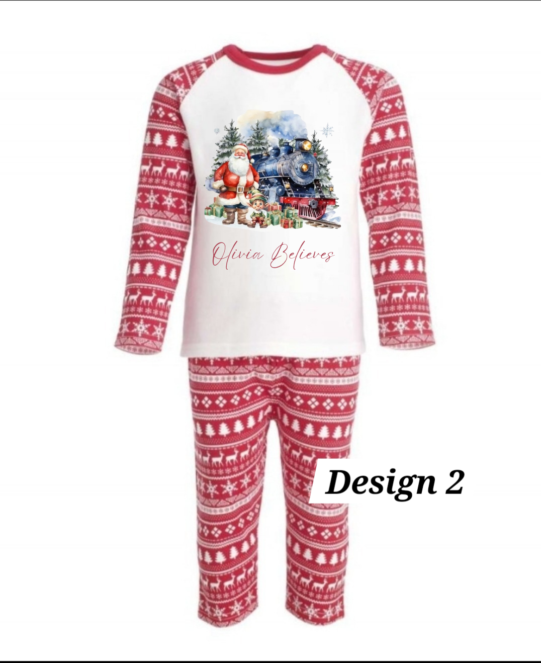 Christmas Tree & Reindeer Matching PJs