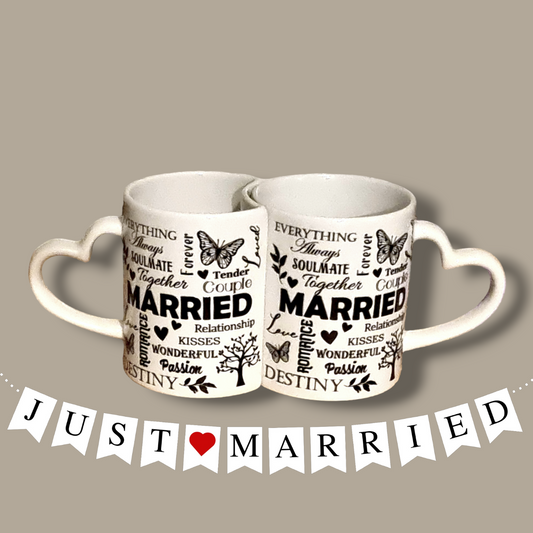 Married Couple Intertwined Mug Set