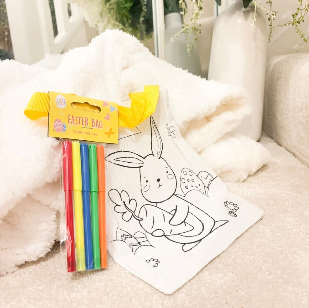 Colour Your Own Easter Tote Bag