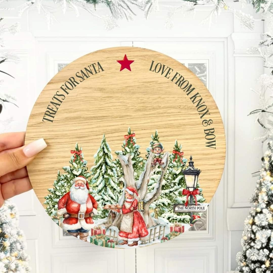 Circle Treats Board For Santa