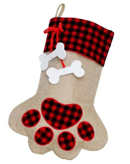 Paw Print Stocking