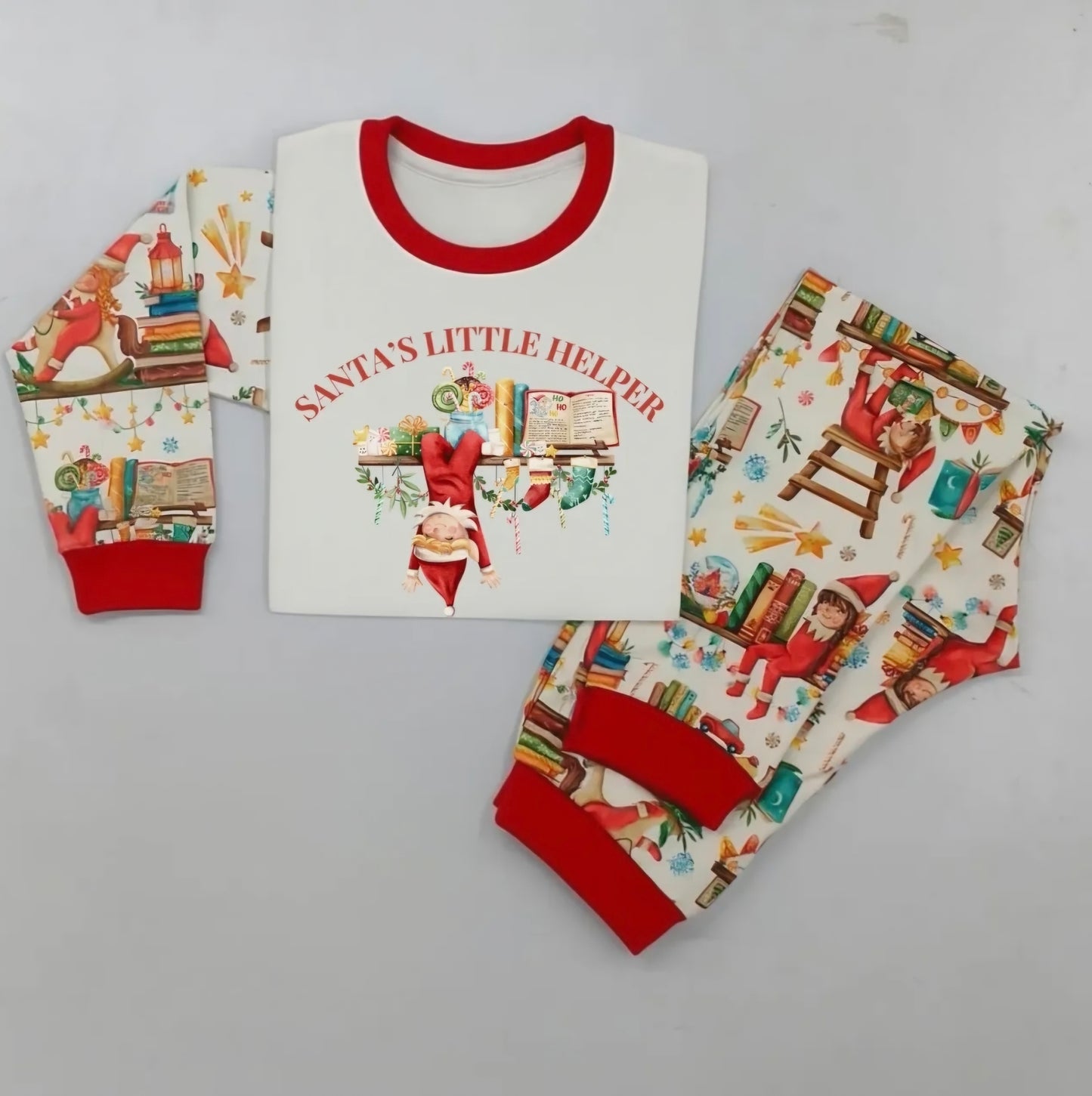 Pre-Order Personalised Christmas Elf PJs (Adults)