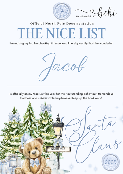 Nice List - North Pole Bear Design