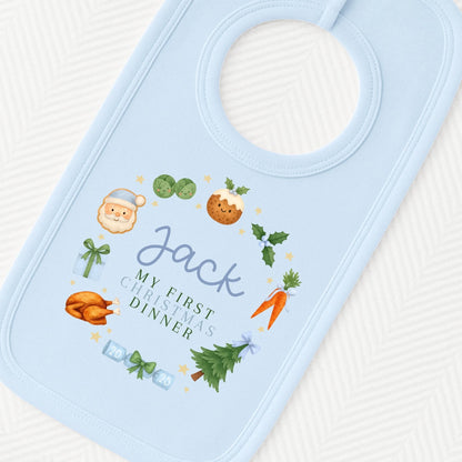 First Christmas Dinner Bib