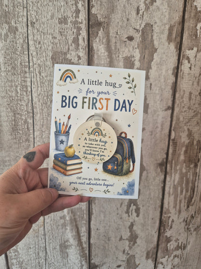 Big First Day Hug Keyrings