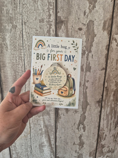 Big First Day Hug Keyrings