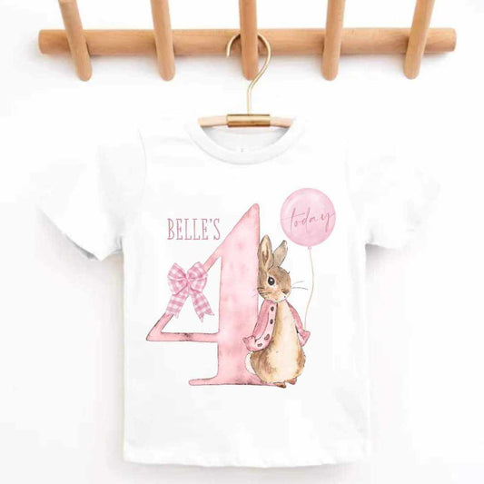 Rabbit Birthday T-Shirt (Girls & Boys)