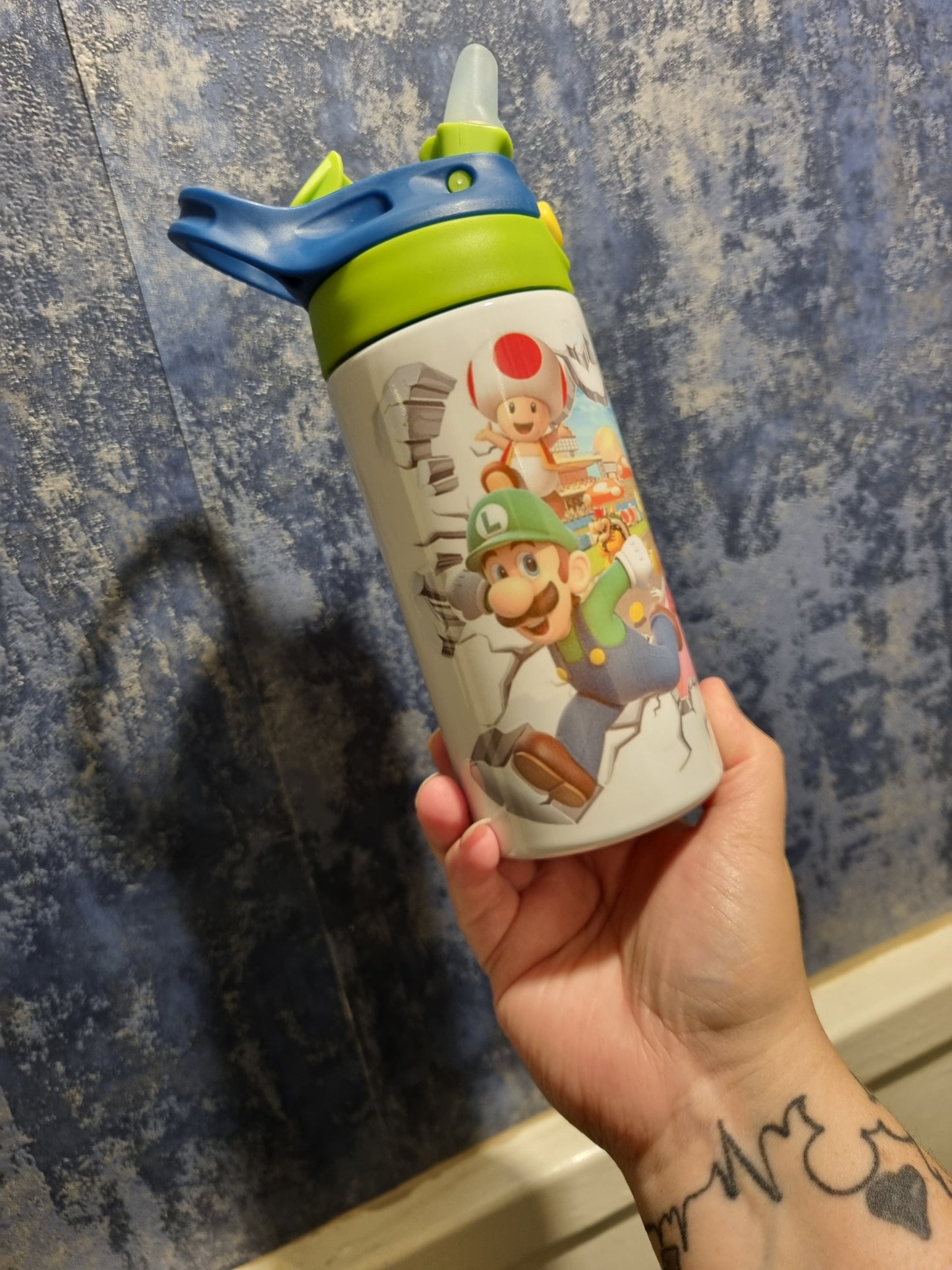 Personalised Mario Kids Tumbler