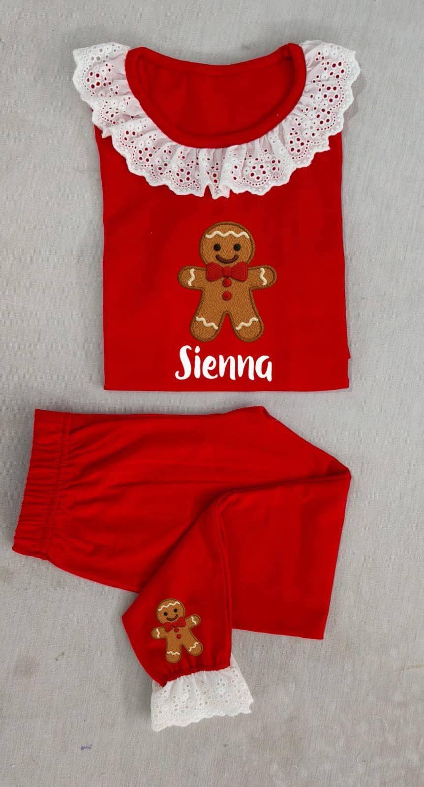 Pre-Order Red Frill Christmas PJs (Kids)