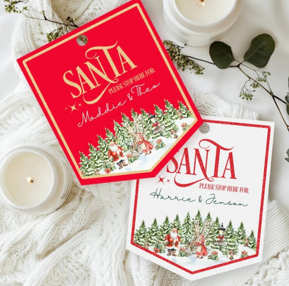 Santa Stop Here Pendant