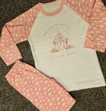When I Wake Up Birthday PJs - Princess Castle