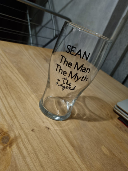 Personalised Pint Glass
