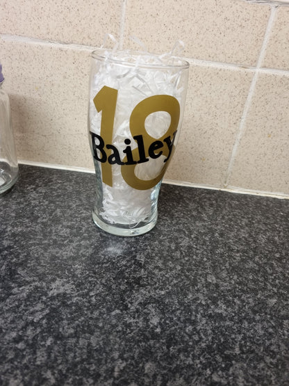 Personalised Pint Glass