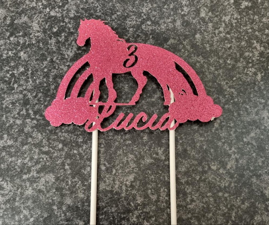 Glitter Horse Cake Topper