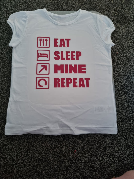 Eat, Sleep, Mine, Repeat T-Shirt