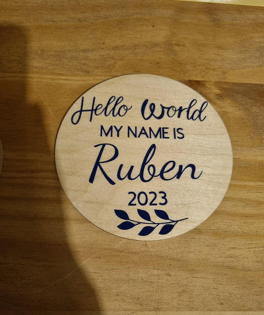 "Hello World" Baby Disc