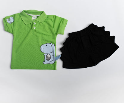 Dino Short & Polo Shirt Set
